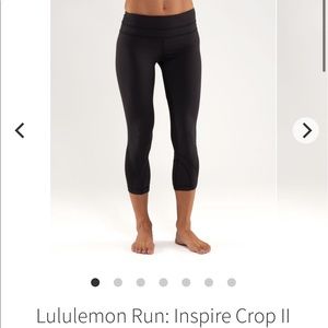 Black lululemon capris